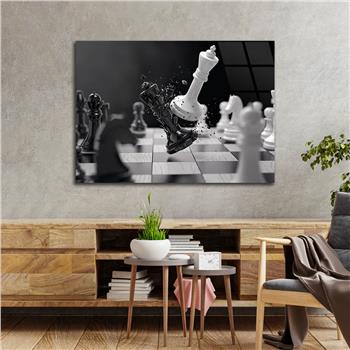 Horizontal Art-Themed Tempered Glass Wall Art 343