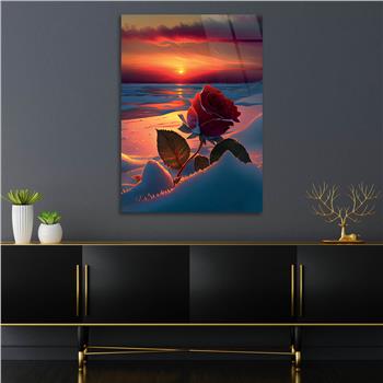 Vertical Tempered Glasss Wall Arts Natured-Themed221