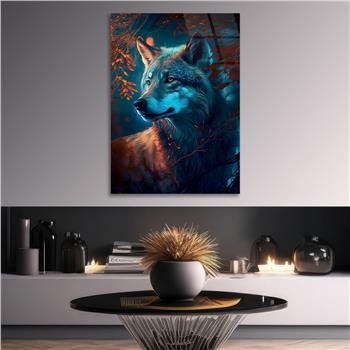 Vertical Tempered Glasss Wall Arts Natured-Themed195