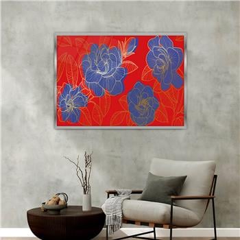 Aluminum-Framed Art-Themed Tempered Glass Wall Art 182