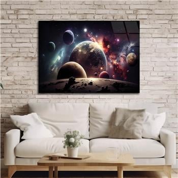 Horizontal Natured-Themed Tempered Glass Wall Art 293