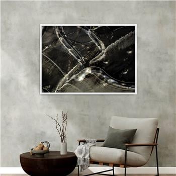 Aluminum-Framed Art-Themed Tempered Glass Wall Art 078