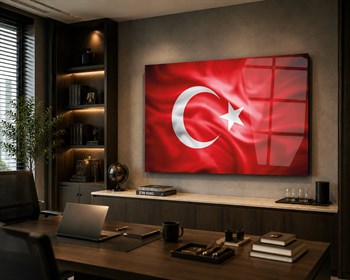 Yatay Vatan Temalı Cam Tablo61