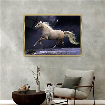 Aluminum-Framed Natured-Themed Tempered Glass Wall Art 163