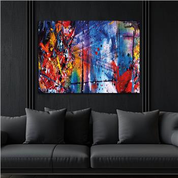 Horizontal Art-Themed Tempered Glass Wall Art 299
