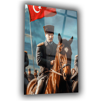 Dikey VatanTemalı Cam Tablo 247