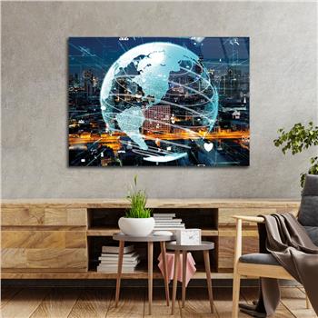 Yatay Sanat Temalı Cam Tablo 278