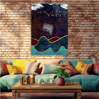 Vertical Tempered Glasss Wall Arts Art-Themed262