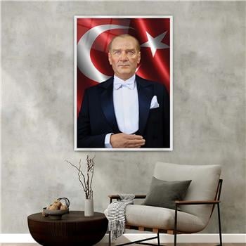 Aluminum-Framed National-Themed Tempered Glass Wall Art 077
