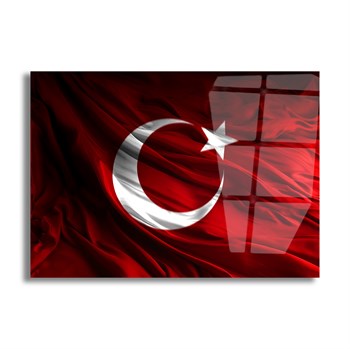 Yatay VatanTemalı Cam Tablo 108