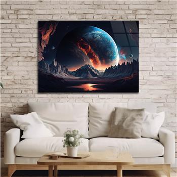 Horizontal Art-Themed Tempered Glass Wall Art 267