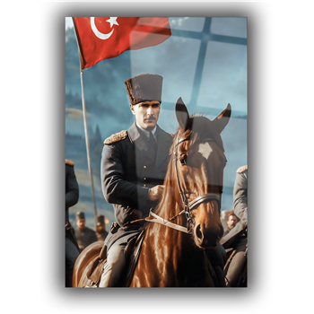 Dikey VatanTemalı Cam Tablo 247