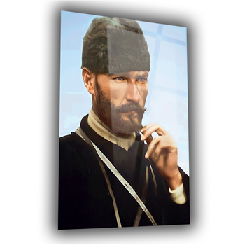 MUSTAFA KEMAL ATATÜRK GÖRSELLİ CAM TABLO