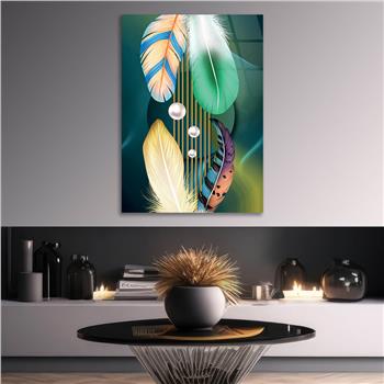 Vertical Tempered Glasss Wall Arts Art-Themed256