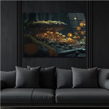 Horizontal Natured-Themed Tempered Glass Wall Art 317