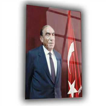 ALPARSLAN TÜRKEŞ GÖRSELLİ CAM TABLO