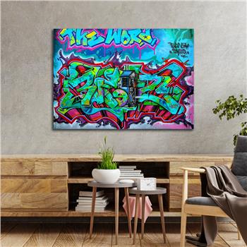 Horizontal Art-Themed Tempered Glass Wall Art 521