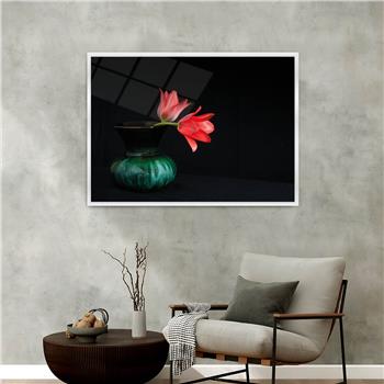 Aluminum-Framed Art-Themed Tempered Glass Wall Art 122