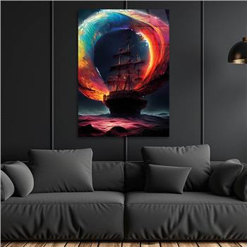 Vertical Tempered Glasss Wall Arts Natured-Themed173