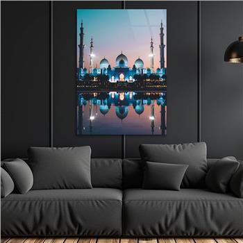 ŞEYH ZAYED CAMİİ GÖRSELLİ CAM TABLO