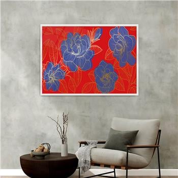 Aluminum-Framed Art-Themed Tempered Glass Wall Art 182