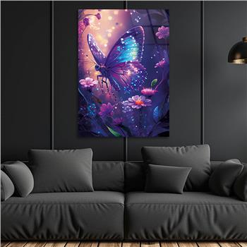 Vertical Tempered Glasss Wall Arts Natured-Themed177