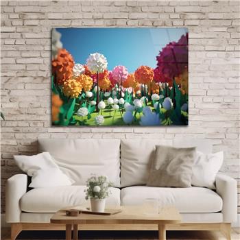 Horizontal Art-Themed Tempered Glass Wall Art 319