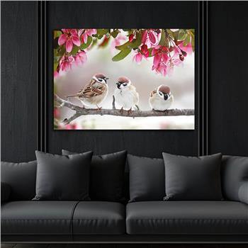 Thema Natur auf bedrucktem Glas