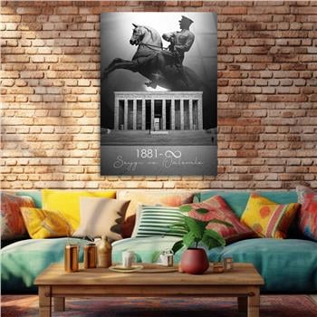 Dikey VatanTemalı Cam Tablo 174