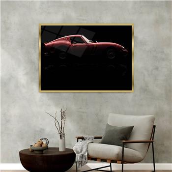 Aluminum-Framed Art-Themed Tempered Glass Wall Art 172