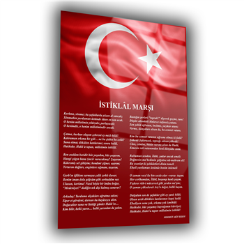 Dikey VatanTemalı Cam Tablo 186