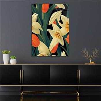 Vertical Tempered Glasss Wall Arts Art-Themed235