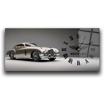 Klasik Bentley Saatli Cam Tablo
