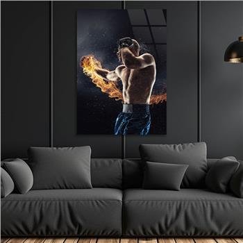 Kunst Thema auf bedrucktem Glas
