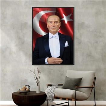 Aluminum-Framed National-Themed Tempered Glass Wall Art 077