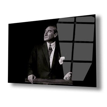 MUSTAFA KEMAL ATATÜRK Tempered Glass Wall Art