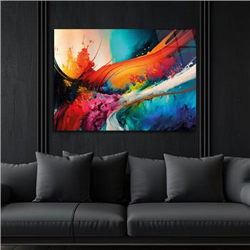 Horizontal Art-Themed Tempered Glass Wall Art 300
