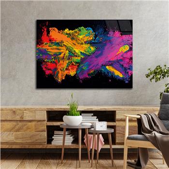 Horizontal Art-Themed Tempered Glass Wall Art 293