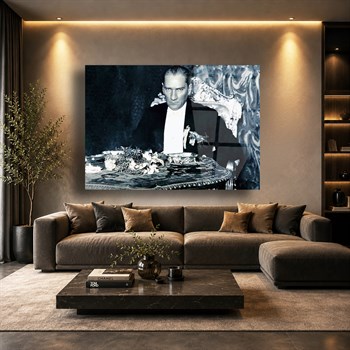 MUSTAFA KEMAL ATATÜRK Tempered Glass Wall Art
