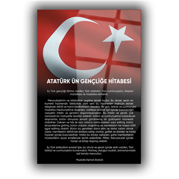 GENÇLİĞE HİTABE CAM TABLO
