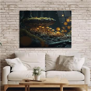 Horizontal Natured-Themed Tempered Glass Wall Art 317