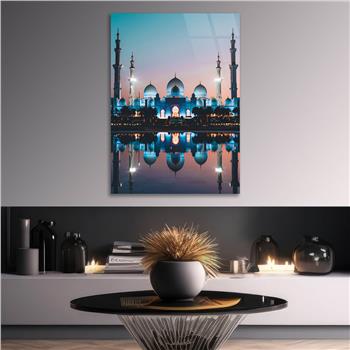 ŞEYH ZAYED CAMİİ GÖRSELLİ CAM TABLO