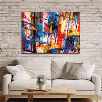 Horizontal Art-Themed Tempered Glass Wall Art 298