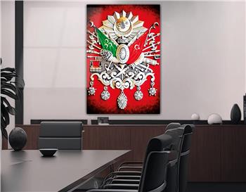 Ottoman State Coat of Arms Glass Wall Art