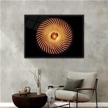 Aluminum-Framed Art-Themed Tempered Glass Wall Art 023