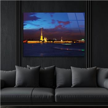 Horizontal Natured-Themed Tempered Glass Wall Art 272