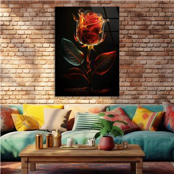 Vertical Tempered Glasss Wall Arts Natured-Themed138