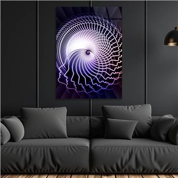 Kunst Thema auf bedrucktem Glas