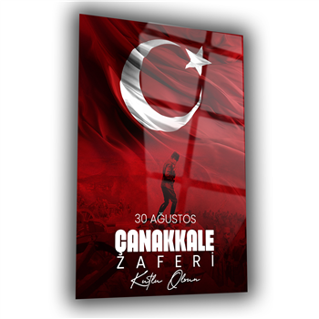 Dikey VatanTemalı Cam Tablo 153