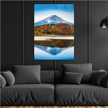 Vertical Tempered Glasss Wall Arts Natured-Themed179